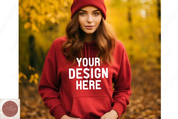 Autumn Fall Hoodie Mockup 19: Graphics for Hoodies Sweatshirts