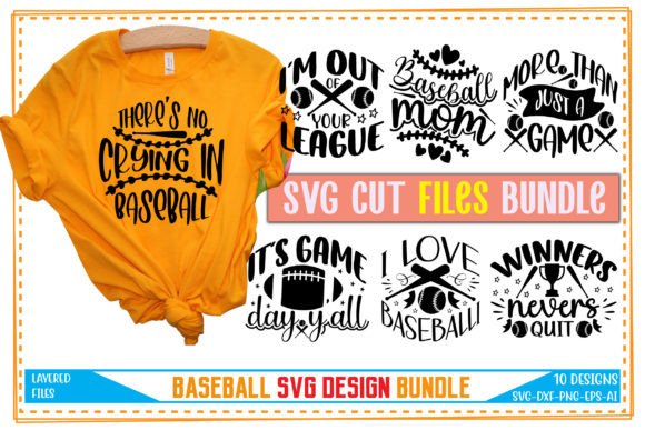 Baseball SVG Bundle Vol-03 Graphics for T-Shirt Designs
