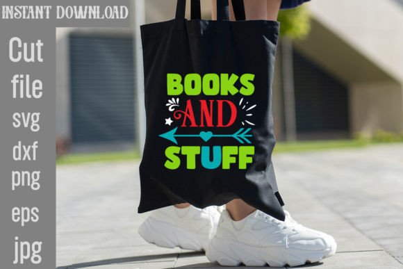 Books and Stuff SVG: Graphics for T-Shirt Designs