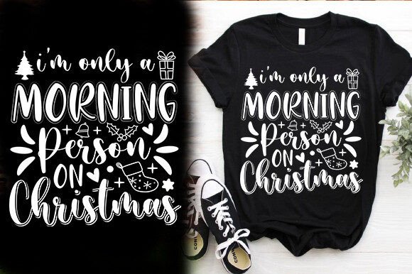 Christmas Morning Graphics for T-Shirt Designs