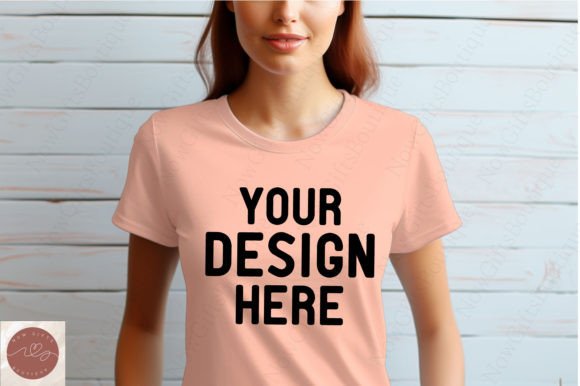 Comfort Colors Woman Tshirt Mockup 13: Graphics for T-Shirts