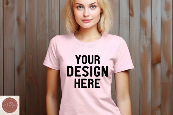Comfort Colors Woman Tshirt Mockup 21 Graphics