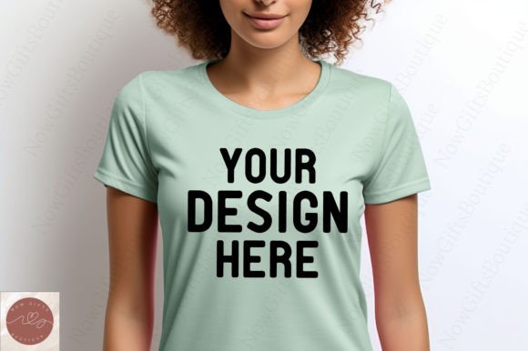 Comfort Colors Woman Tshirt Mockup 24: Graphics for T-Shirts