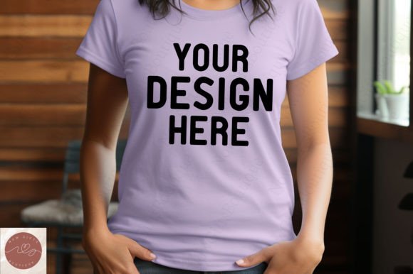 Comfort Colors Woman Tshirt Mockup 62: Graphics for T-Shirts