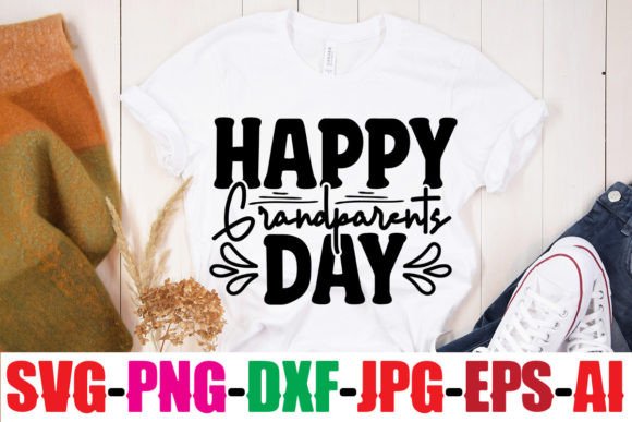 Happy Grandparents Day Graphics for T-Shirt Designs