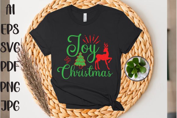 Joy Christmas Graphics for T-Shirt Designs