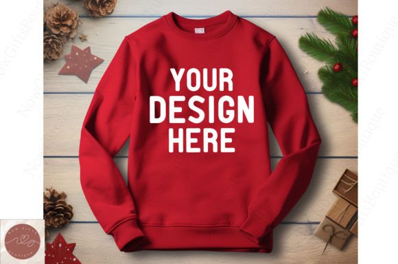 Reviewing the Christmas Sweater Gildan Mockup 17