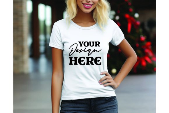 Reviewing the Christmas Sweatshirt Woman Mockup