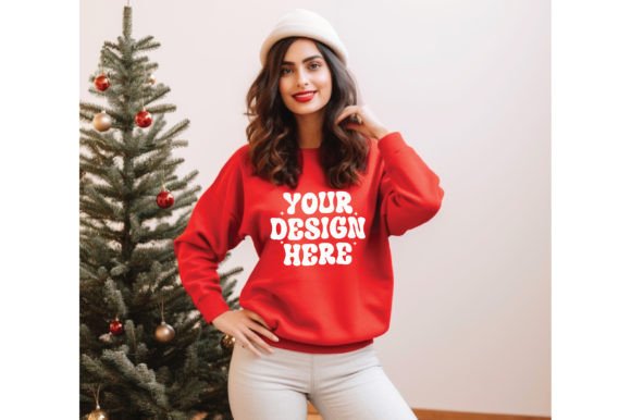 Reviewing the Gildan 18000 Christmas Red Mockup