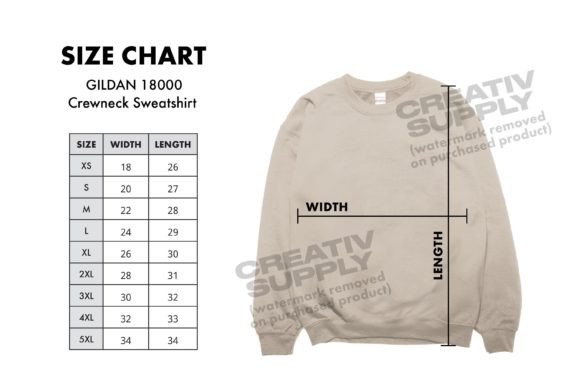 Reviewing the Gildan 18000 Size Chart Asset